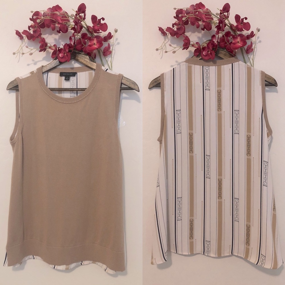 ☀️Ann Taylor Sleeveless Sweater Top☀️